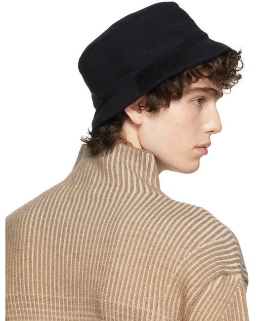 Loro Piana Blue Cityleisure Cashmere Bucket Hat for men