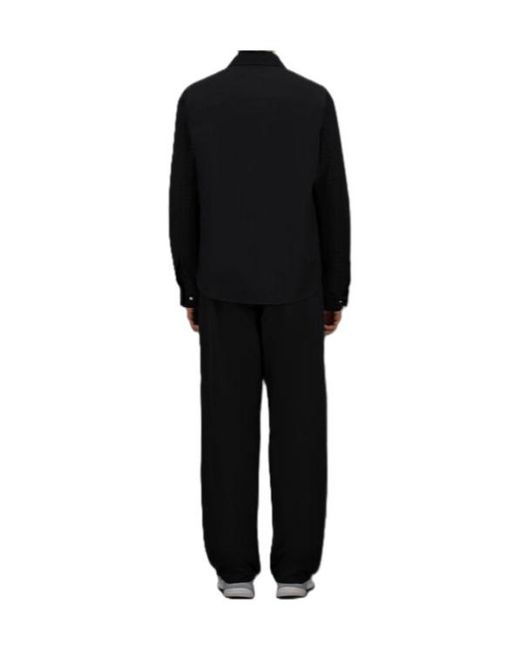 Herno Black Laminar Long-Sleeved Padded Shirt Jacket for men