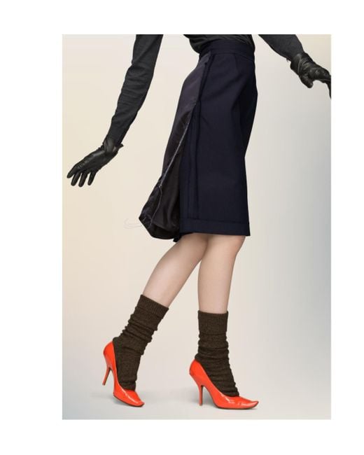 Maison Margiela Blue Midi Skirt