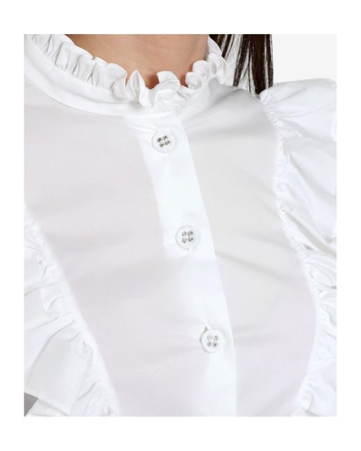 Philosophy Di Lorenzo Serafini White Ruffled Shirt