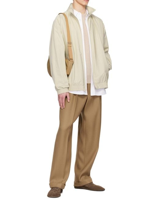 The Row Natural Slouchy Banana Crossbody Bag for men