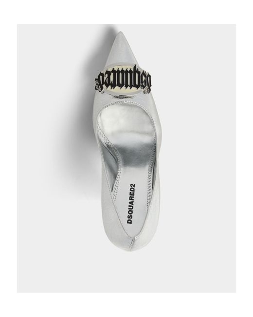 DSquared² White Gothic Pumps