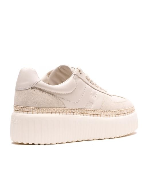 Hogan Pink Low Top Lace-Up Sneakers