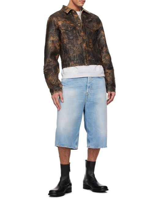 Acne Brown Long-Sleeved Casual Jacket for men