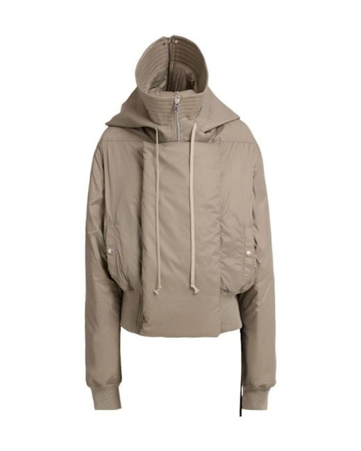 Rick Owens Brown Alice Parka Down Jacket