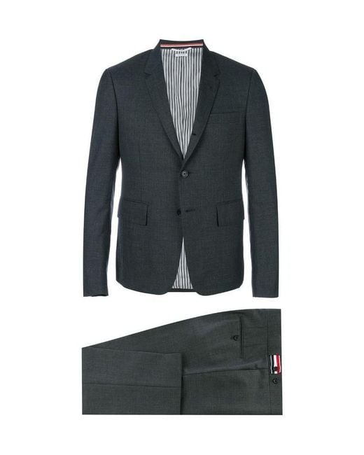 Thom Browne Blue Slim-Cut Single-Breasted Suit for men