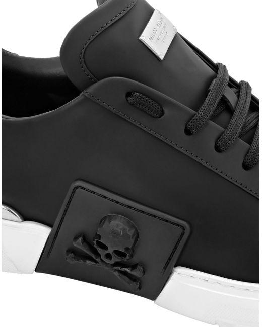 Philipp Plein Black Logo Details Casual Sneakers for men