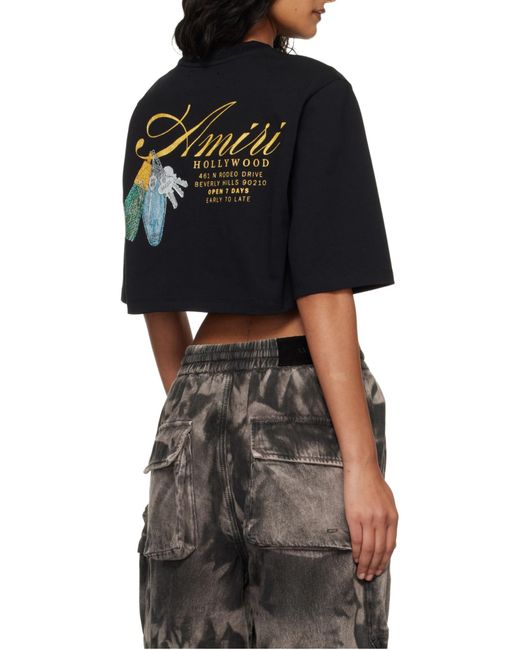 Amiri Black Crewneck T-Shirt