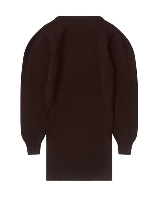 Lemaire Brown Long-Sleeved Crewneck Jumper