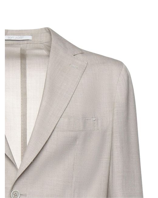 Eleventy Gray Patch Pocket Single-Breasted Blazer for men