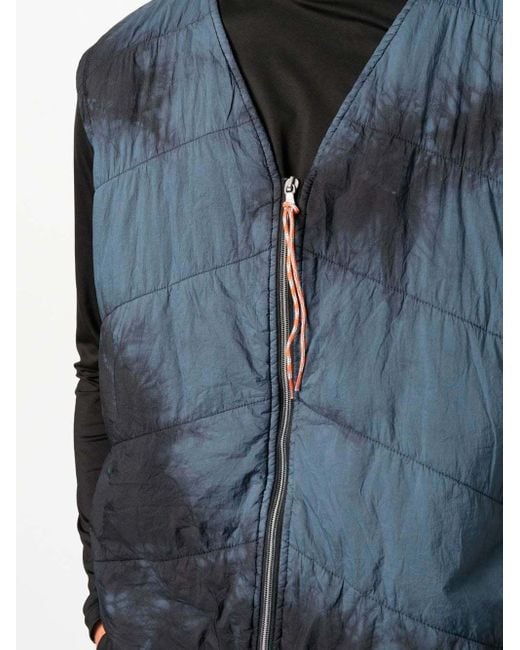 Aries Blue Tie-Dyed Vest for men