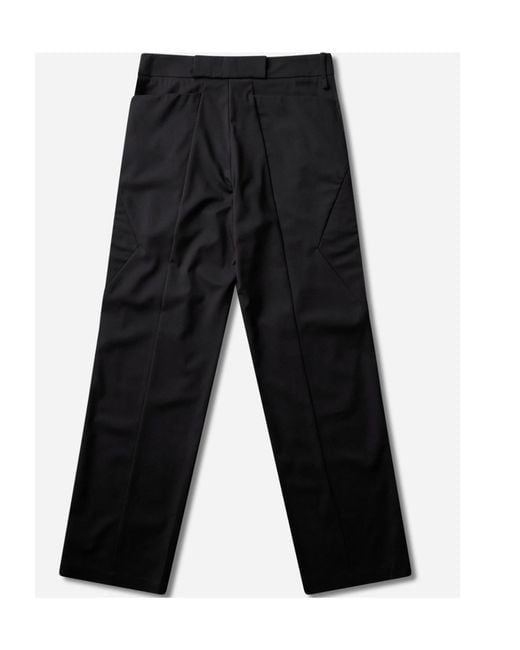 Kiko Kostadinov Black Casual Pants With Belt Loops for men