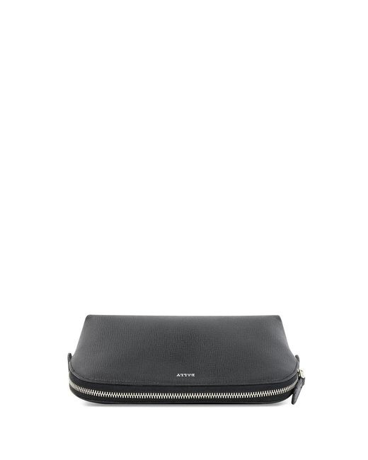 Bally Gray Wrap Zipper Wallet
