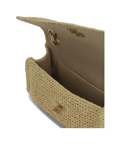 Tory Burch Natural Woven Chain Shoulder Bag