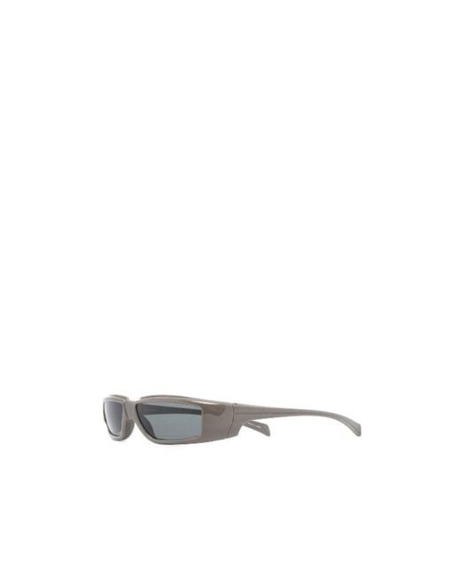 Rick Owens White Rick Rectangle-Frame Sunglasses