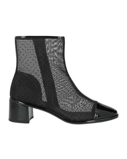 Tory Burch Black Minimalist Round-Toe Ankle Boots