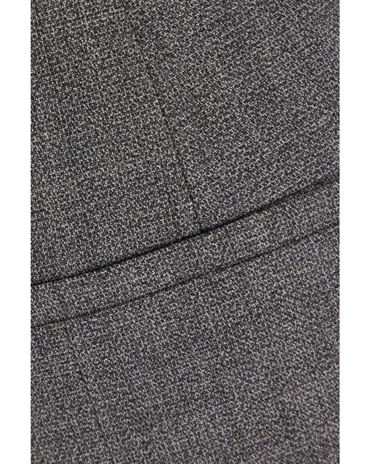 Prada Gray Belted Blend Trousers