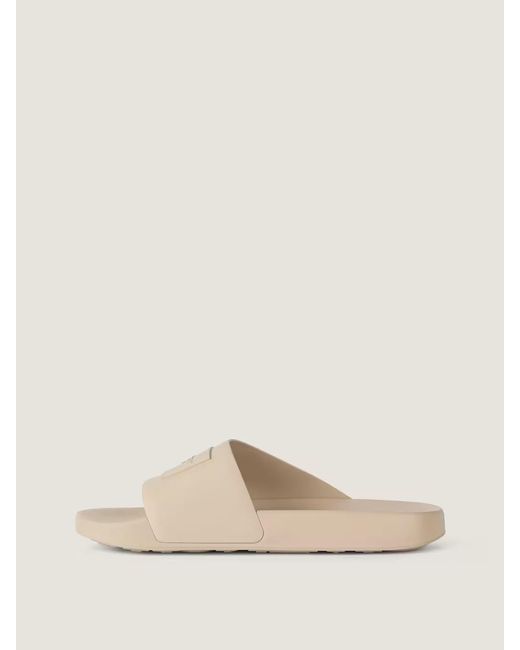 Givenchy White Logo Patch Slides for men