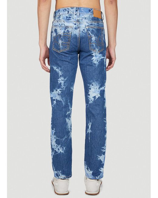 Eytys Blue Five-Pocket Denim Trousers for men