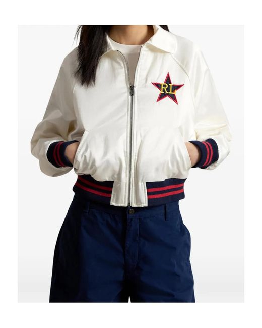 Ralph Lauren White Long-Sleeved Casual Jacket