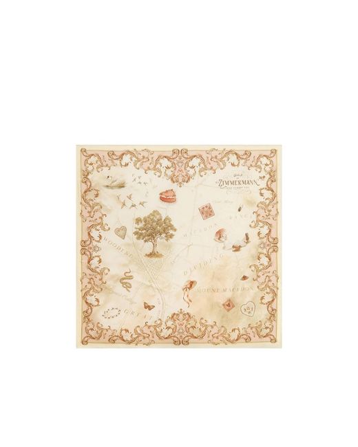 Zimmermann Natural Printed Silk Square