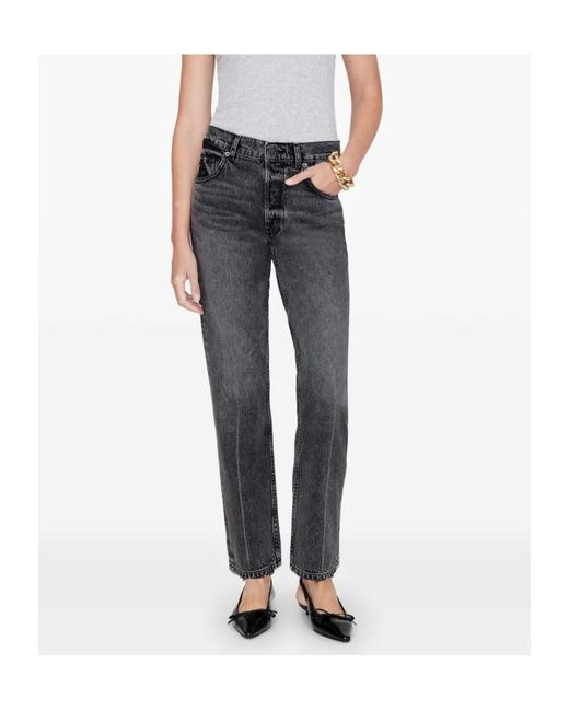 Anine Bing Gray Kate Jeans