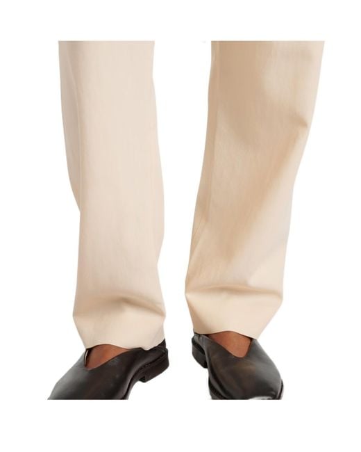 Lemaire Natural Wool-Blend Gabardine Tapered Pants