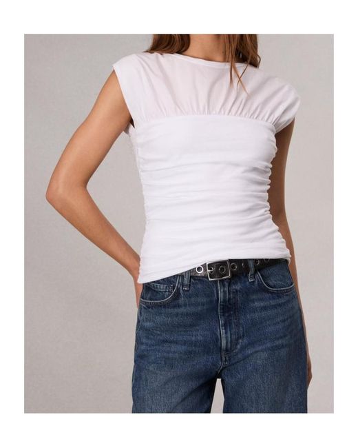 Rag & Bone White Sleeveless T-Shirt