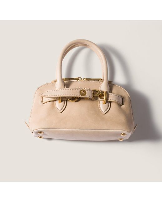 Miu Miu Natural Aventure Mini Nappa Leather Bag