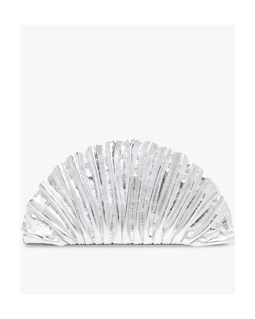 Cult Gaia White Nala Mini Clutch Bag