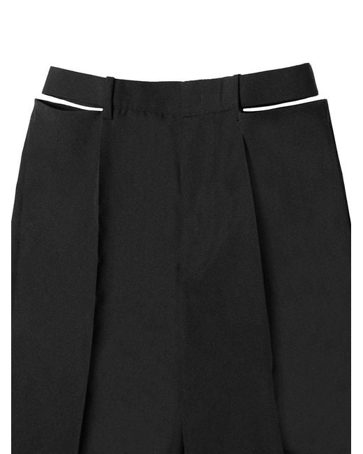 Jil Sander Black Tailored Straight-Leg Pants