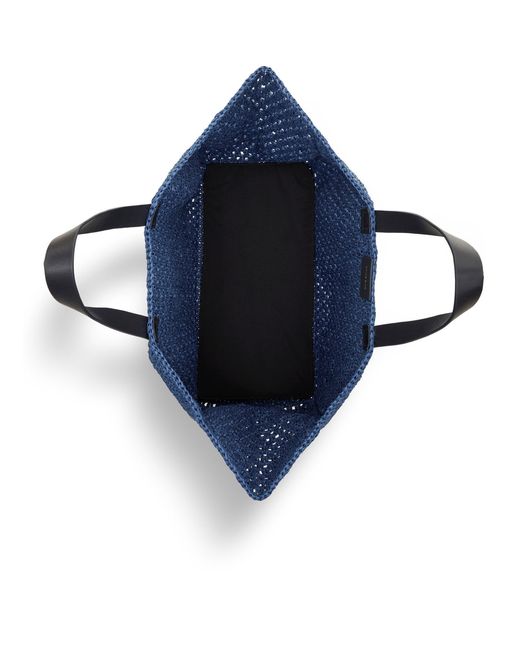 Anine Bing Blue Minimalist Large-Capacity Handbag