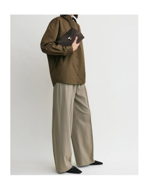 Totême Brown Flap Shoulder Bag