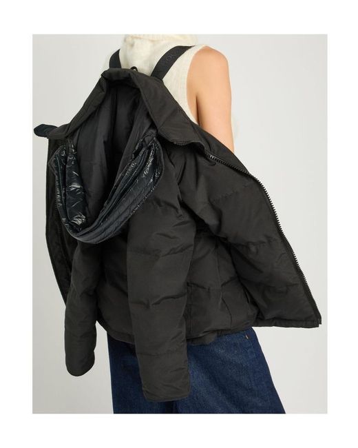 Canada Goose Black Chelsea Padded Arctic-Tech Parka Coat