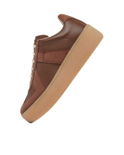Maison Margiela Brown Replica Wedge Sneakers