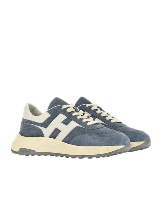 Hogan Blue Hyperlight Lace-Up Sneakers for men