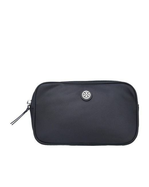 Tory Burch Blue Logo Plaque Virginia Belt Bag