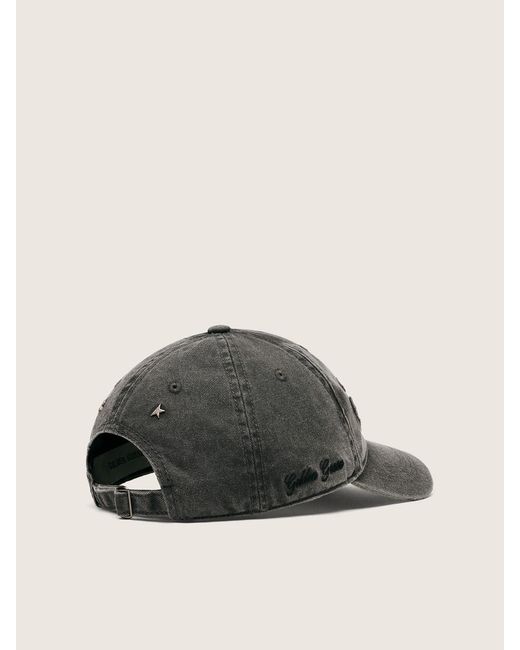 Golden Goose Deluxe Brand Gray Logo Detailed Baseball Cap for men