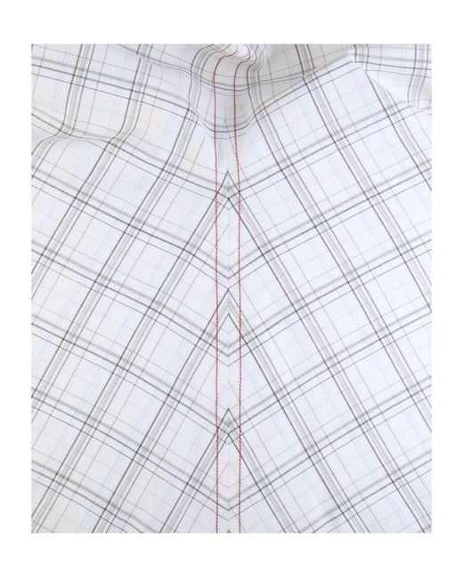 Bottega Veneta White Soft Wool Check Top