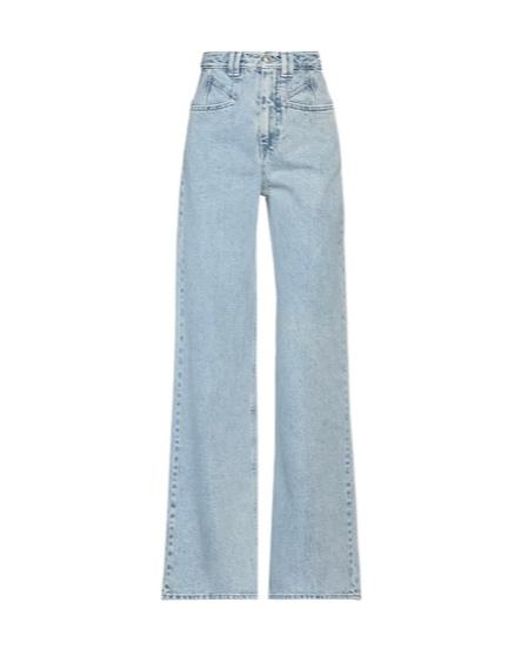 Isabel Marant Blue Light Wash Straight Leg Jeans