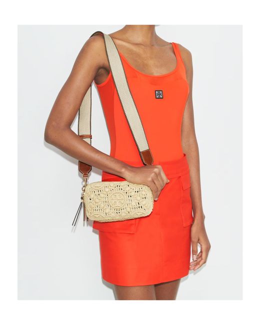 Tory Burch Metallic Miller Zipped Mini Crossbody Bag