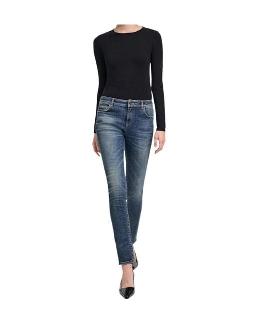Dorothee Schumacher Blue Mid-Rise Skinny Jeans