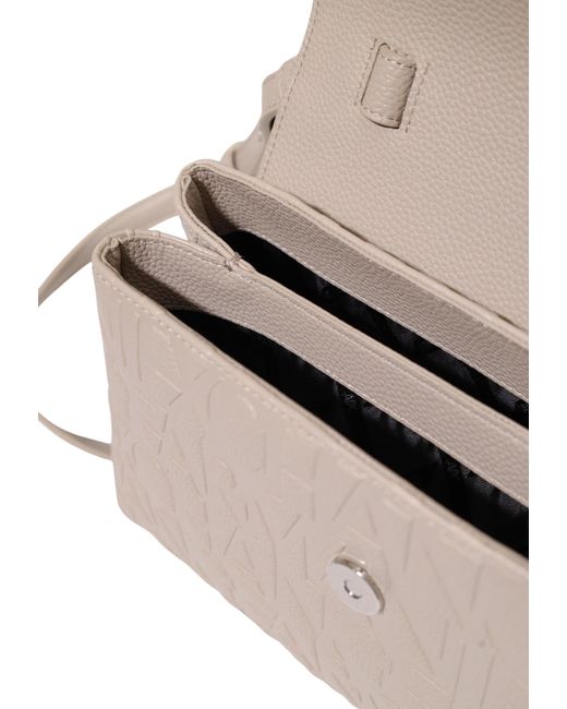 ARMANI EXCHANGE Natural Flap Shoulder Bag