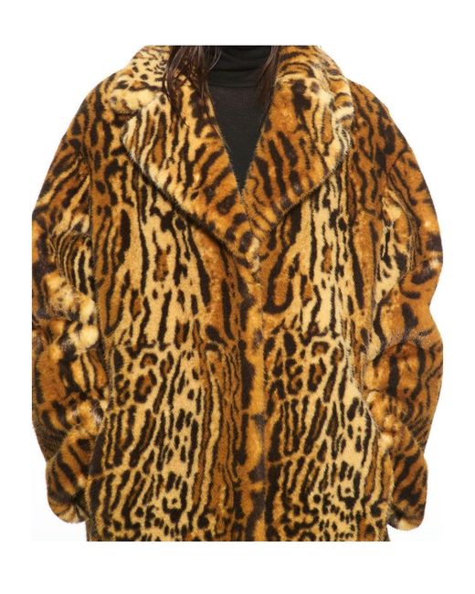 Stand Studio Natural Camille Faux Fur Teddy Coat