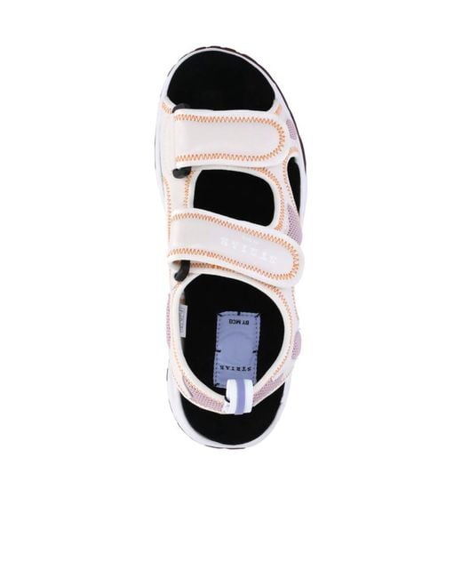 McQ Alexander McQueen White Striae Open-Toe Sandals for men