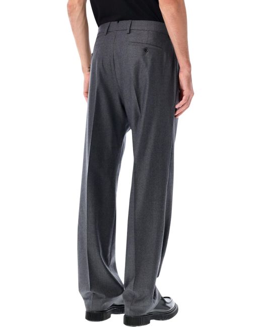 AMI Black Ami Paris Wool Classic Trousers for men