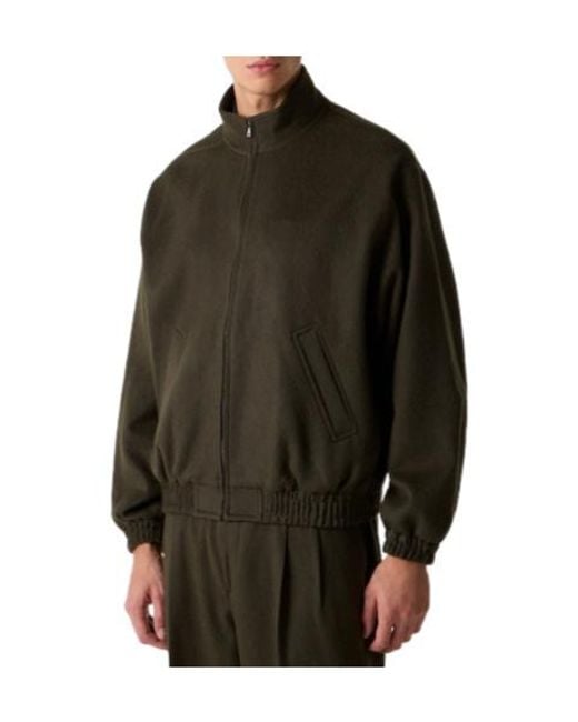 Auralee Green Soft Camel Hair Jacket for men