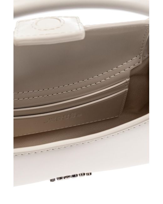 Marc Jacobs White The Glam Claw Clip Cross Body Bag
