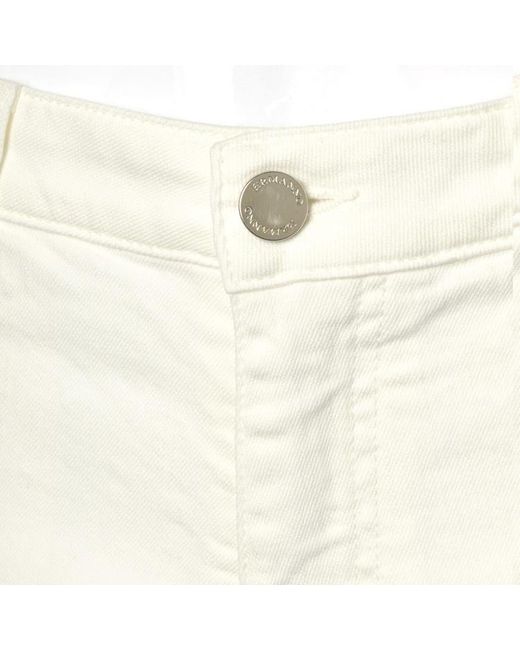 Ermanno Scervino White Logo Shorts