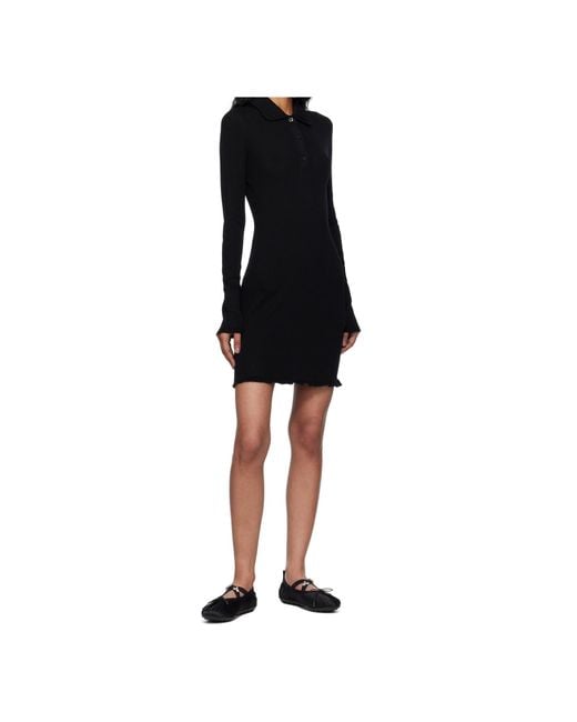CECILIE BAHNSEN Black Long Sleeve Dress